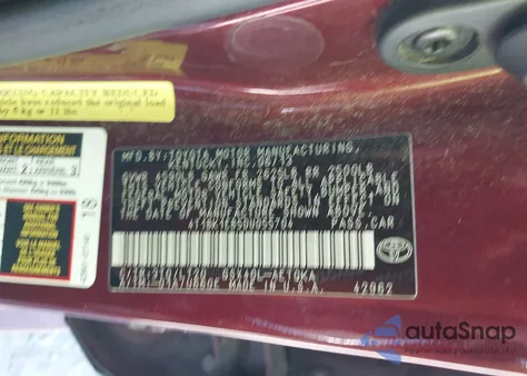 2013 Toyota Avalon Xle Touring z USA, uszkodzony, nr VIN 4T1BK1EB5DU055704